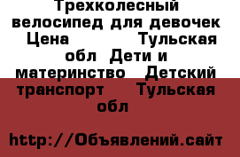 Трехколесный велосипед для девочек › Цена ­ 3 000 - Тульская обл. Дети и материнство » Детский транспорт   . Тульская обл.